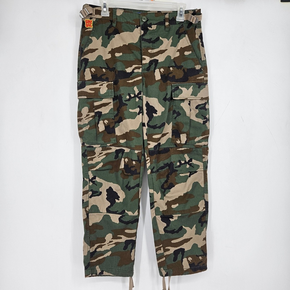 Empyre Cargo Pants Mens 28 Relaxed Wide Leg Baggy Camouflage Skate Y2K